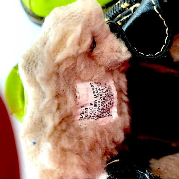 Lime green nevada hiking boots. Style Maggie leather upper Preowned wear - Picture 3 of 8